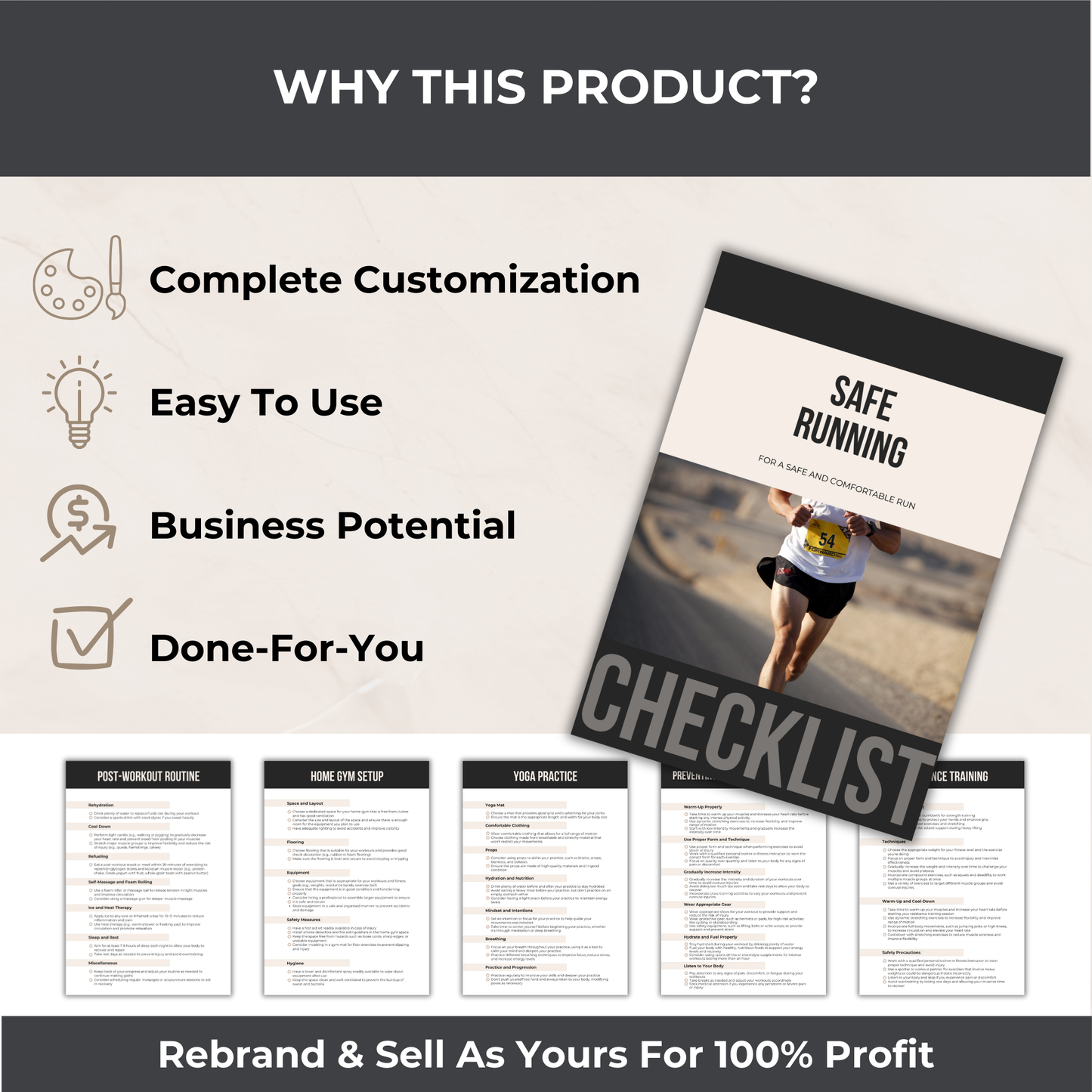 Fitness Checklists - PLR