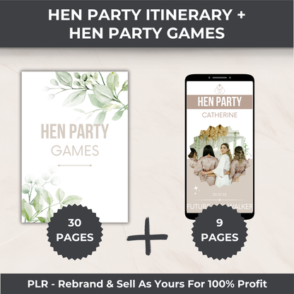 Hen Party Bundle: Itinerary Template & Games