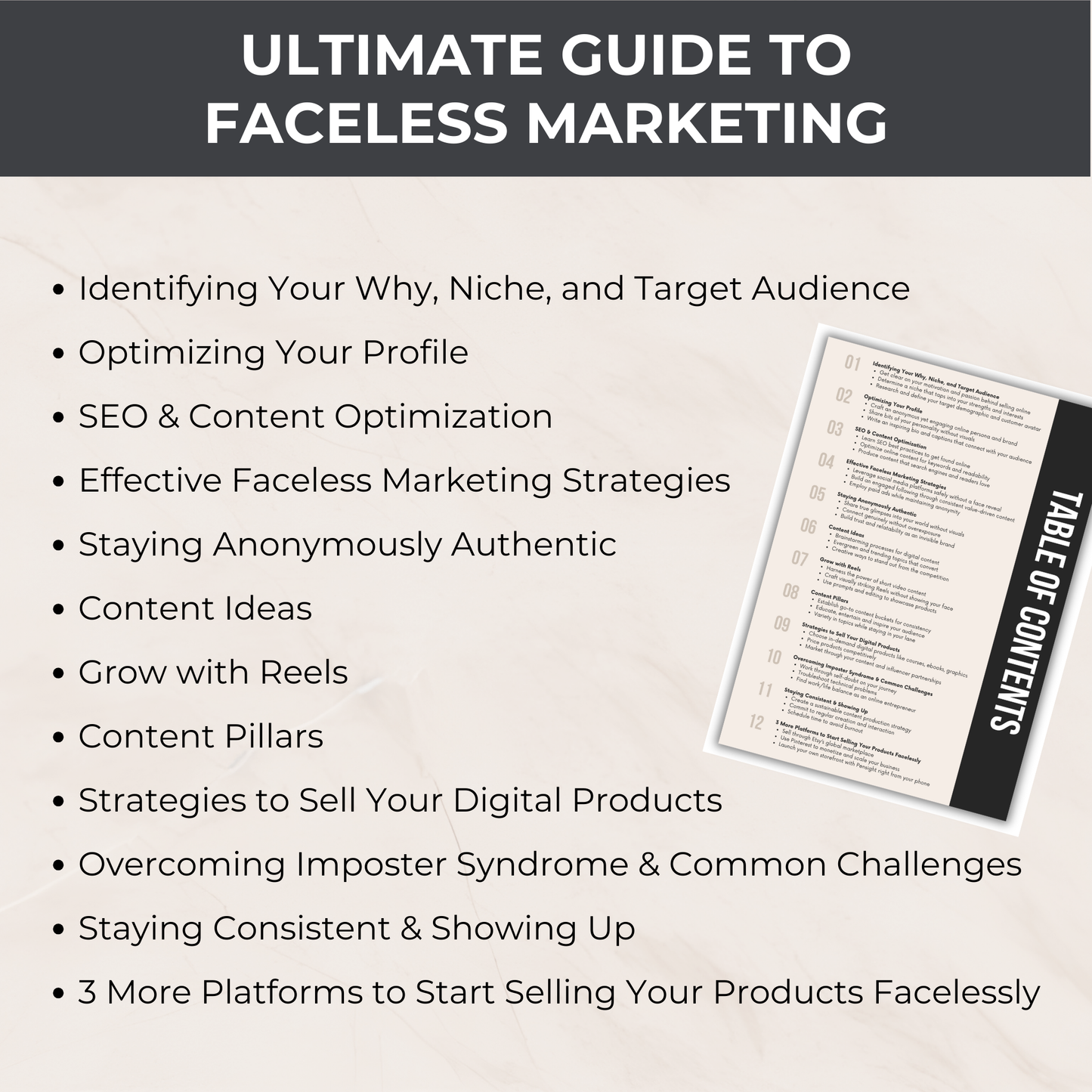 Faceless Digital Marketing Pack - PLR