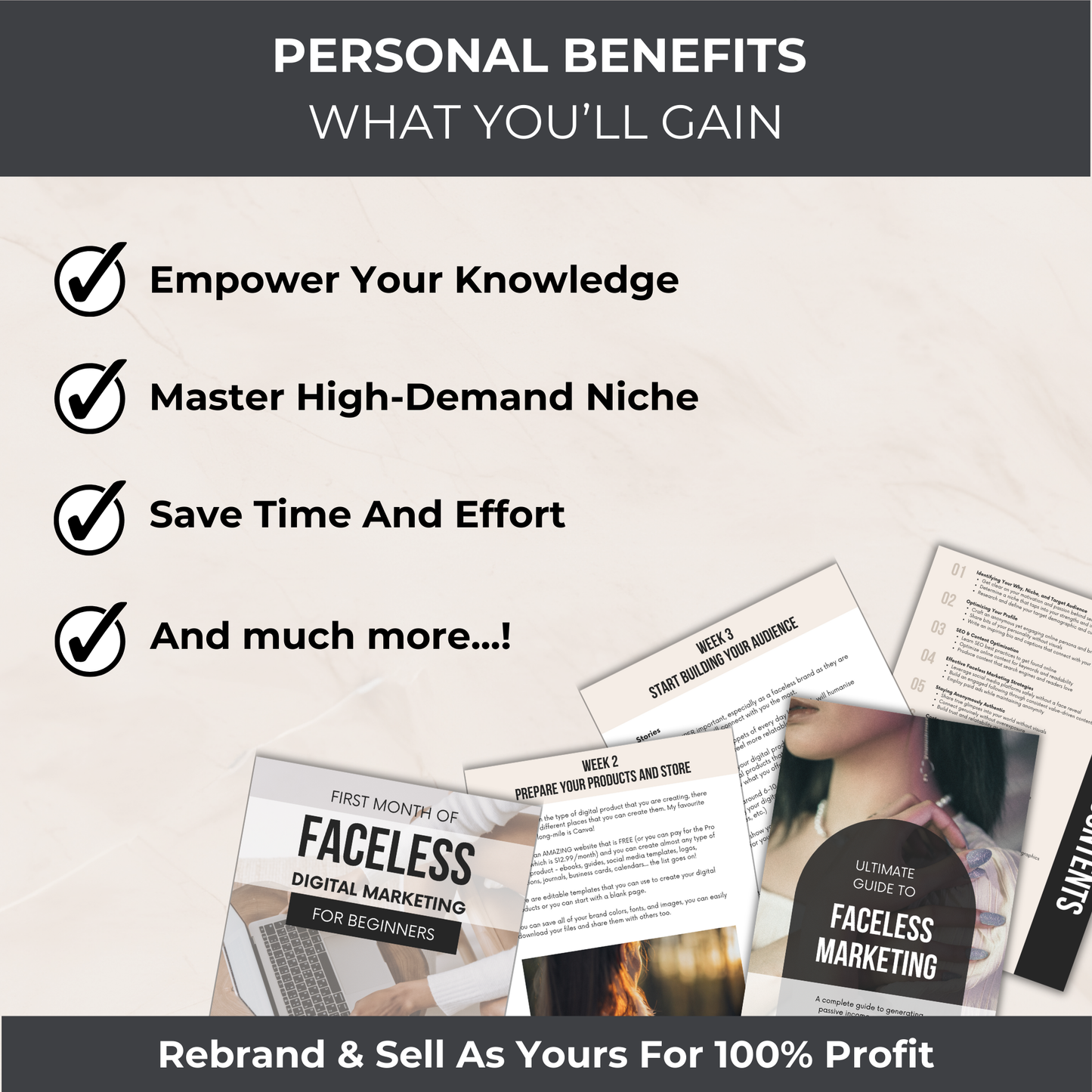 Faceless Digital Marketing Pack - PLR