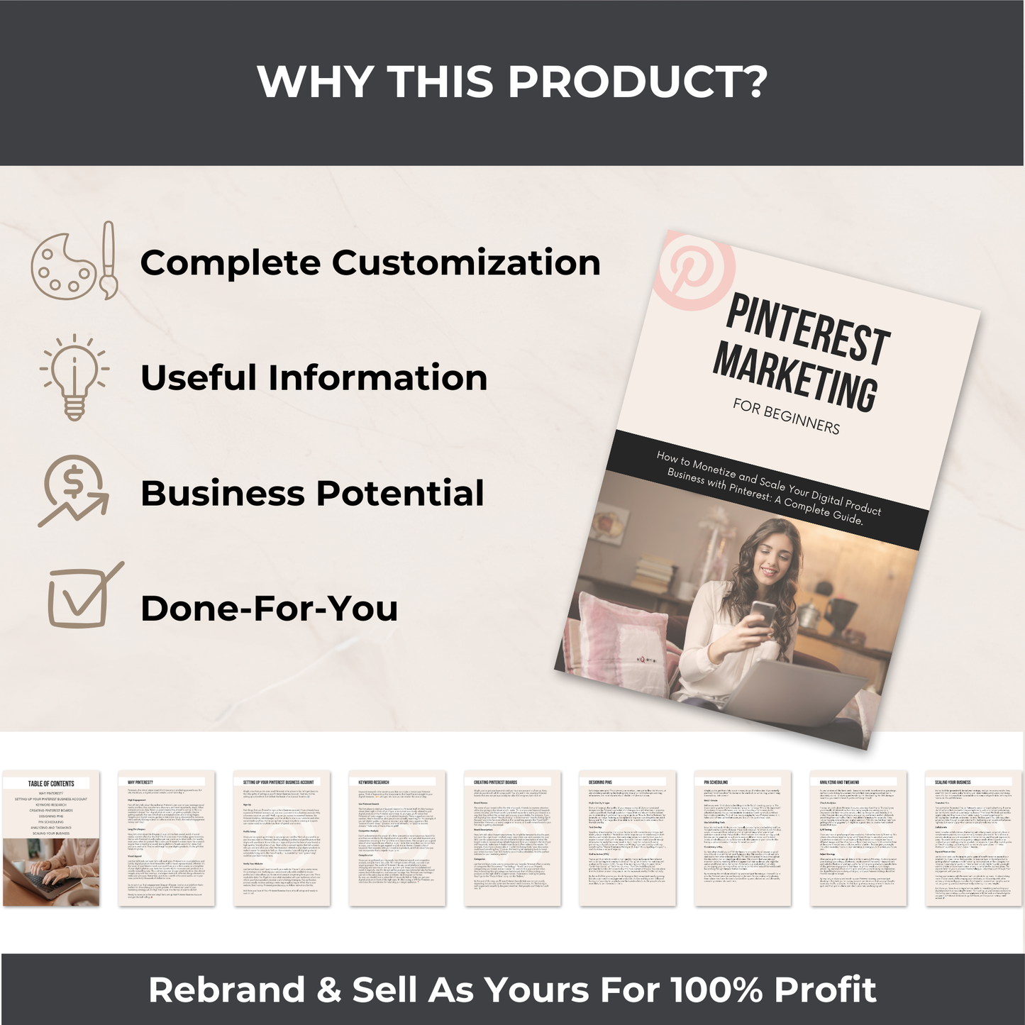 Guide on Pinterest Marketing for Beginners - PLR