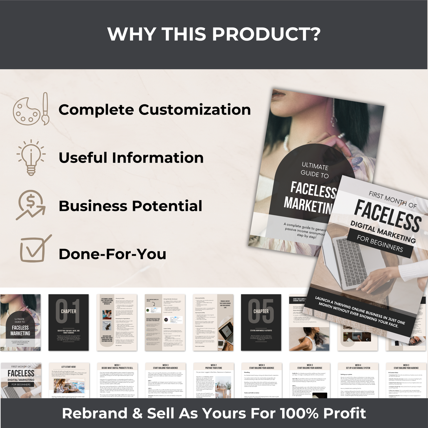 Faceless Digital Marketing Pack - PLR