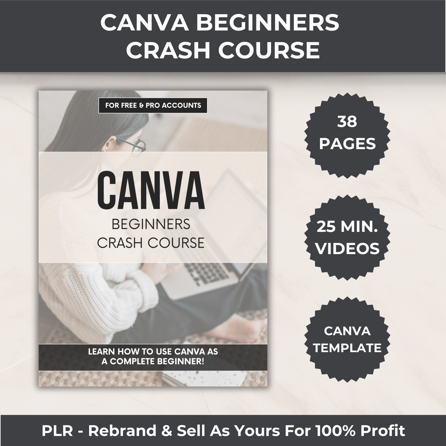 Canva Beginners Crash Course - PLR