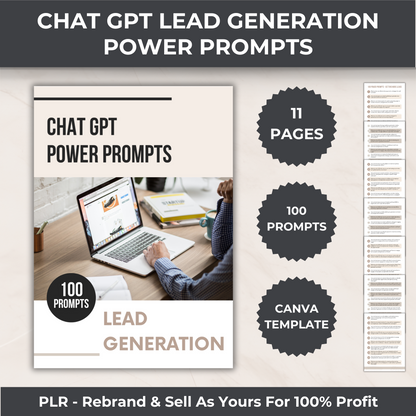 Chat GPT Comprehensive Bundle - PLR