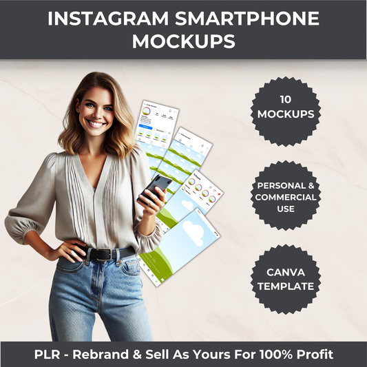 Instagram Smartphone Mockups - PLR