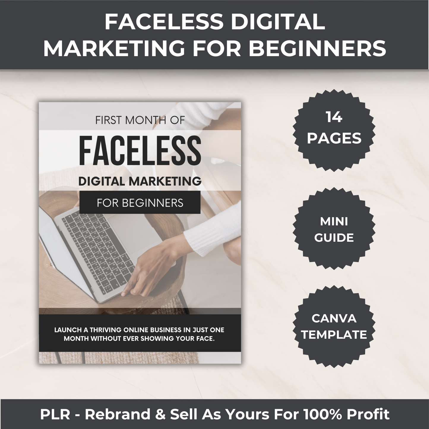 Faceless Digital Marketing Pack - PLR