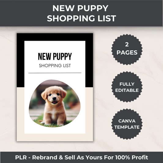 New Puppy Shopping Checklist