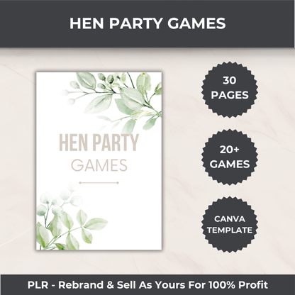 Hen Party Bundle: Itinerary Template & Games