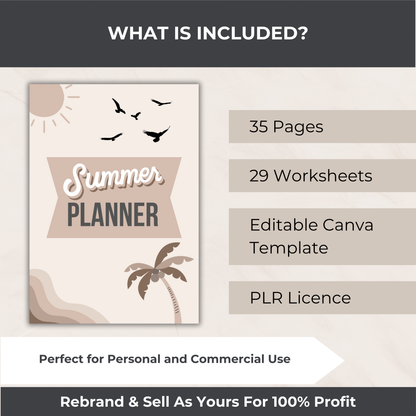 Student's Summer Planner