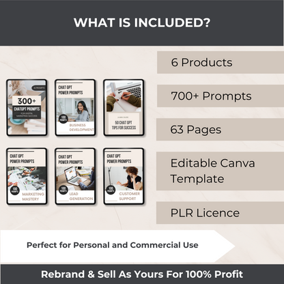 Chat GPT Comprehensive Bundle - PLR